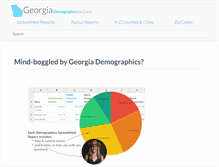 Tablet Screenshot of georgia-demographics.com